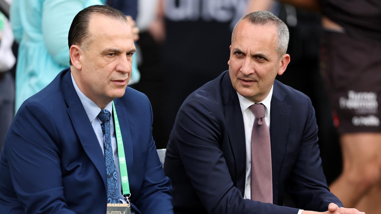 Peter V'landys and Andrew Abdo aren’t prioritising expansion in New Zealand. (Photo by Matt King/Getty Images)