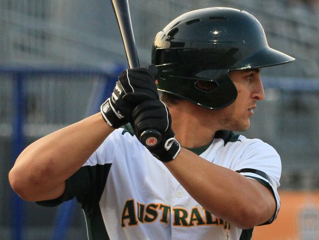 Jacob Younnis from Penrith is playing for the Australian Under 23s baseball side. Image supplied.