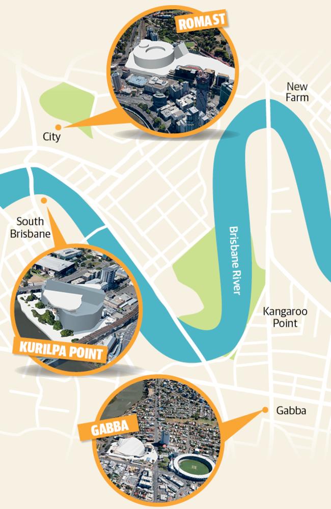 Three locations eyed for Brisbane’s new entertainment centre The Courier Mail