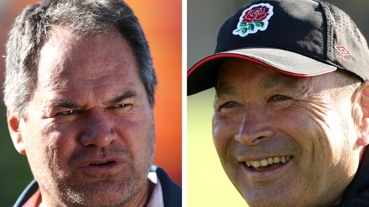 Eddie Jones had a cheeky dig at his counterpart Dave Rennie. Photo: Getty Images