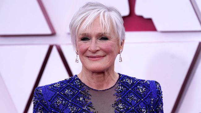 David Woiwod was slammed for “screaming” at Glenn Close on the 2021 Oscars red carpet this week. Picture: Chris Pizzello / AFP