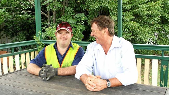 ACCESS FOR ALL: Peter Stacy and his son Leigh are calling for better access to Warwick’s public facilities and spaces for residents with disabilities. Picture: Kerri Moore