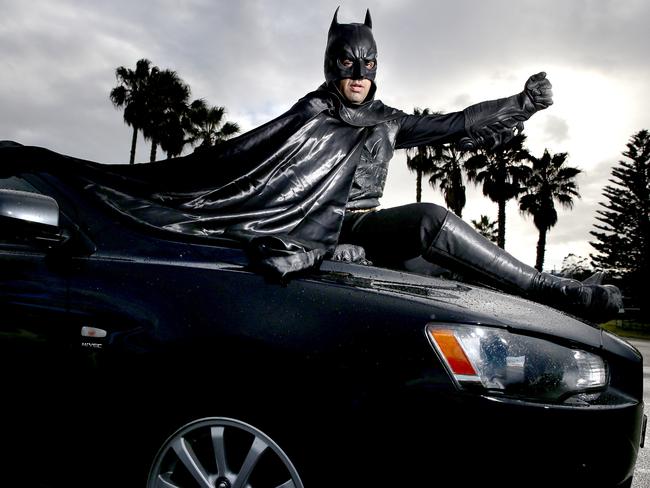 Batman Uber driver in Sydney | Daily Telegraph