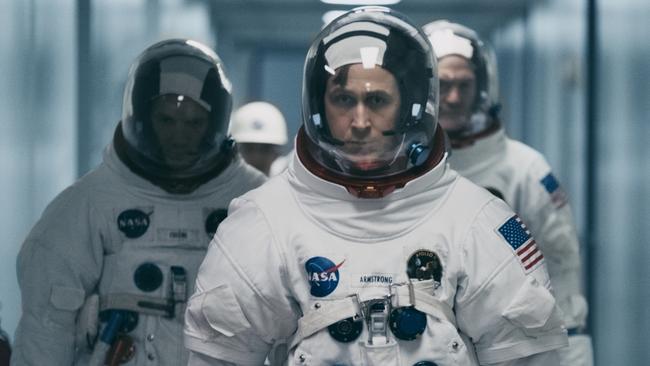 Ryan Gosling as astronaut Neil Armstrong in a scene from film First Man