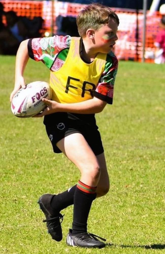 Redlands Rugby League junior Sonny Flahey.