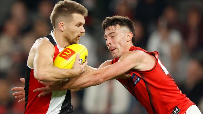 Dan Butler had a stinker against Essendon. Picture: Michael Willson/AFL Photos via Getty Images)