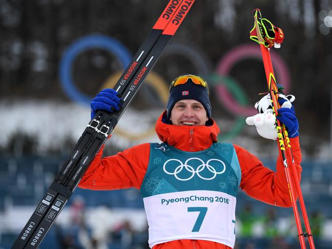 Norway’s champion cross country skier Simen Krueger has been ruled out of the Games. Picture: Getty Images