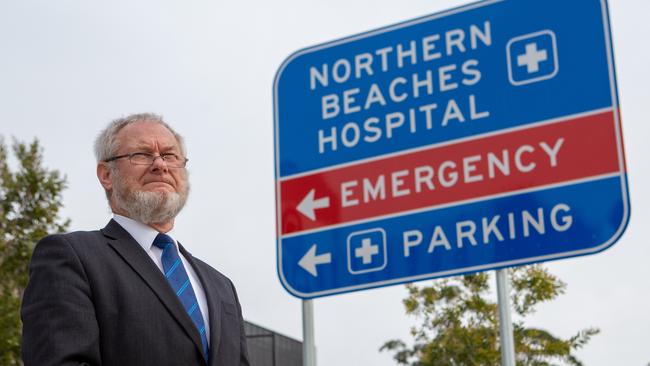 Greg Donnelly MLC at Northern Beaches Hospital in Frenchs Forest, is leading an inquiry into the operation of the new hospital. Picture: Jordan Shields.