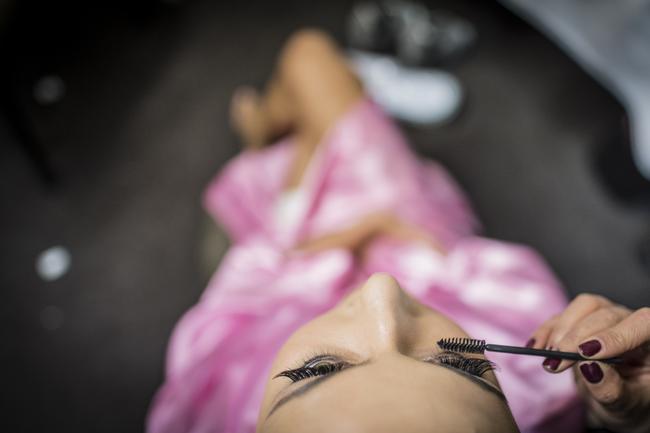 Miss Universe Australia Behind the scenes at the Sofitel Hotel on Collins. Miss Universe hopefuls nervously prepare before going on stage in front of hundreds of people hoping to be chosen as the next Miss Universe.