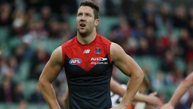 James Frawley left Melbourne for Hawthorn through free agency. Picture: George Salpigtidis