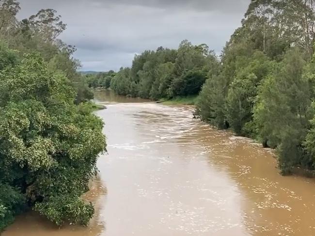 The Mary River in Gympie from Kidd Bridge - a flood watch has been issued on the Mary River.