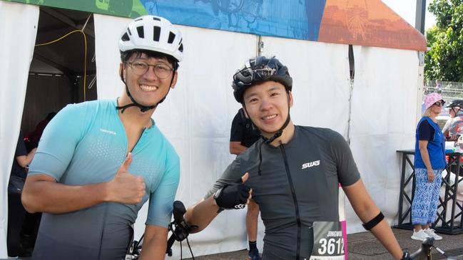 Thousands of cyclists took to the streets of the river city on Sunday for the Tour de Brisbane. \Photo: Grace Kessels.