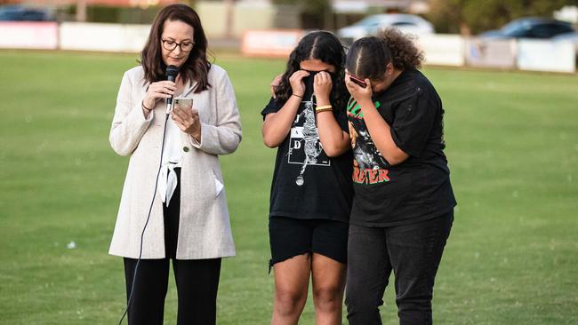 Loved ones shed tears for Sienna Ratila after the teen took her own life. Picture: Jason Edwards