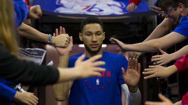 Just last month, he signed a $242 million contract extension with Philadelphia 76ers. Picture: Mitchell Leff/Getty Images/AFP