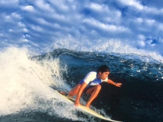 GIRL IN TH CURL: Northern Rivers resident and 1993 World Champion surfer Pauline Menczer features in the surfing documentary Girls Can't Surf and is an advocate for women receiving equal prize money and respect in the sport.