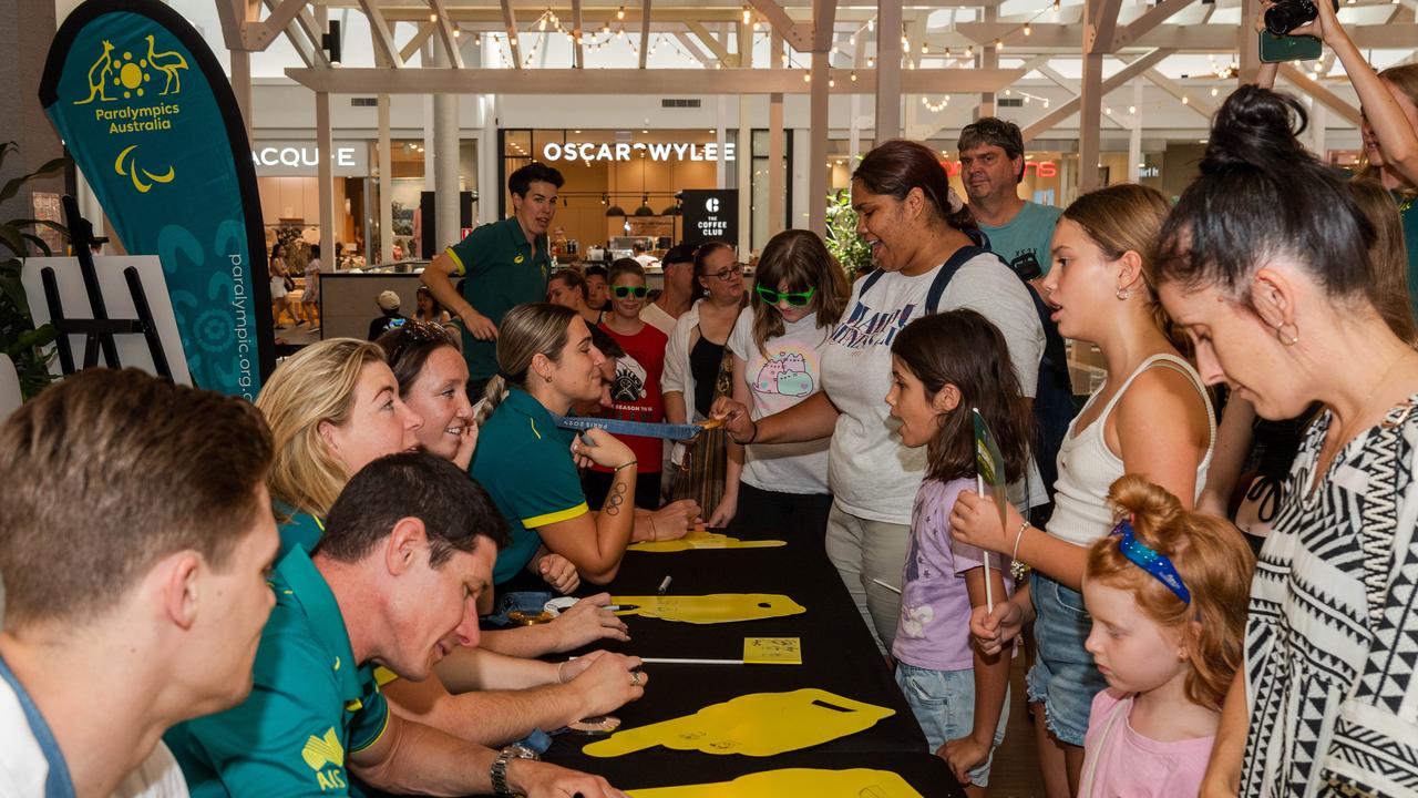 Olympic and Paralympic teams Welcome Home Celebrations at Casuarina shopping centre, Darwin, Oct 2024. Picture: Pema Tamang Pakhrin