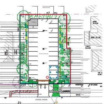 A plan of one of the proposed new car parks at St Augustine's College, Brookvale. Picture: Core Property Consulting