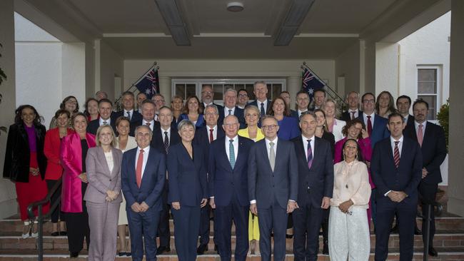 Prime Minister Anthony Albanese’s front bench has been unchanged till now. Picture: NewsWire / Andrew Taylor