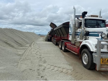 Core Lithium's first shipment of locally produced spodumene at East Arm Wharf