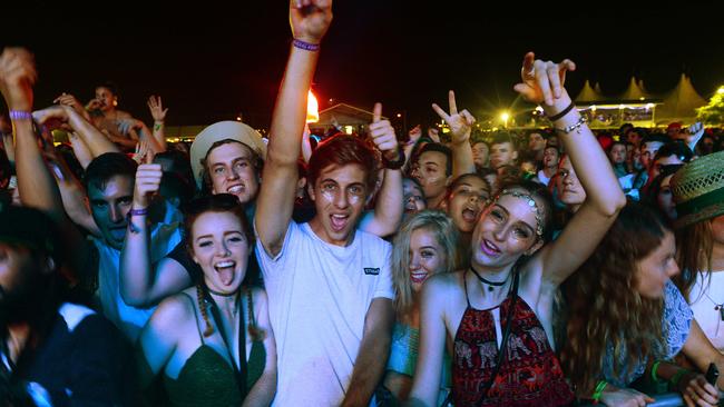 Fans at a previous Groovin The Moo festival, which will relocate to Wayville Showgrounds this year.