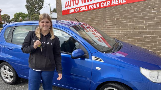 Reader Kerry’s 16-year-old daughter has bought a car with her own money.