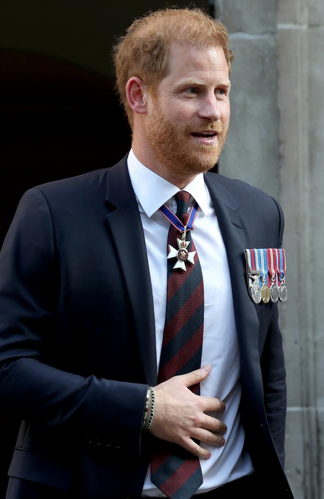 Prince Harry at the Invictus Games Foundation’s 10th Anniversary Service at St Paul's Cathedral on May 8 in London. Picture: Chris Jackson/Getty Images