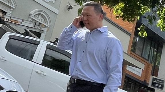 David Byungchan Lee outside Grafton Local Court. He stands accused of raping a woman at North Rocks in Sydney. Picture: Matt Gazy