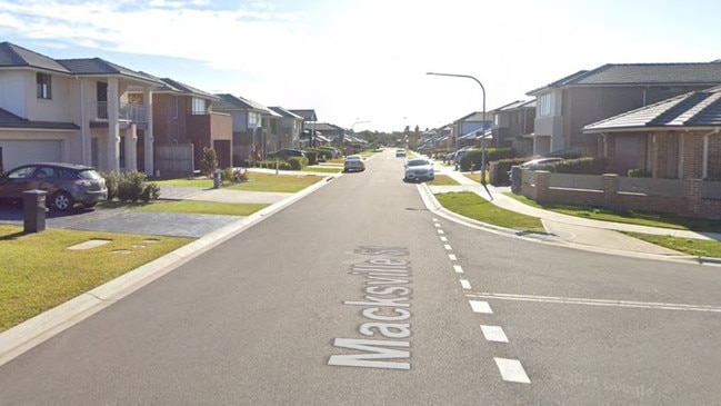 A woman was in her VW Golf on Macksville Street, Hoxton Park, when she was allegedly threatened by two people armed with a firearm and a knife who stole her car.