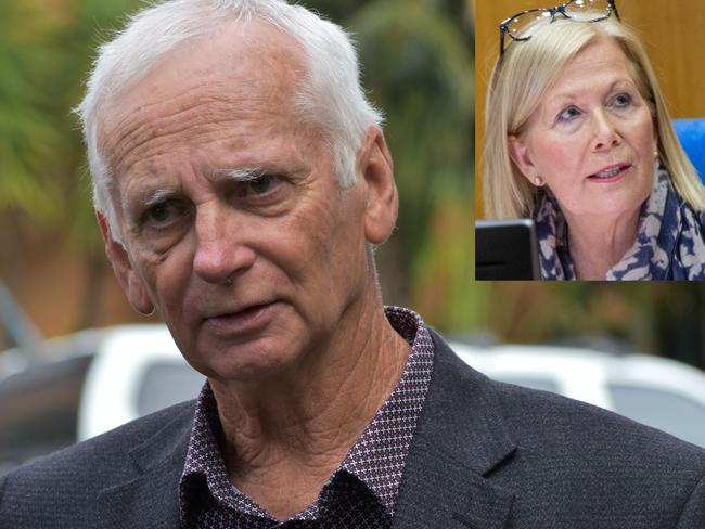 Mayoral candidate Rodger Pryce says harsh criticism "goes with the territory".  Mayor Denise Knight (inset) has copped the brunt of the anti-Cultural and Civic Space sentiment.