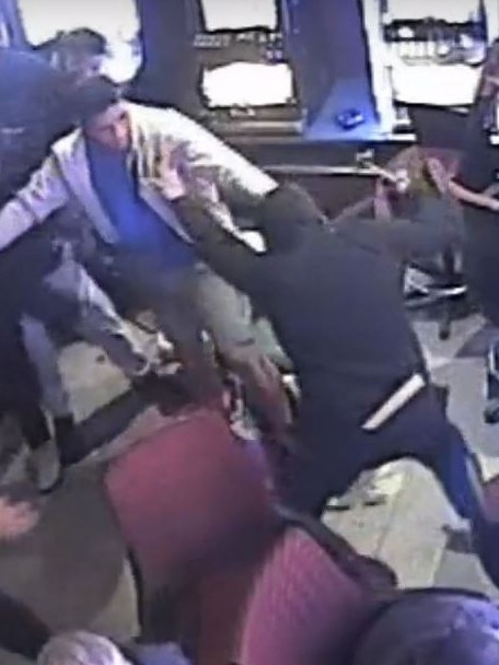 Footage of the wild brawl at The Carousel Inn in Rooty Hill in 2018. Picture: Supplied