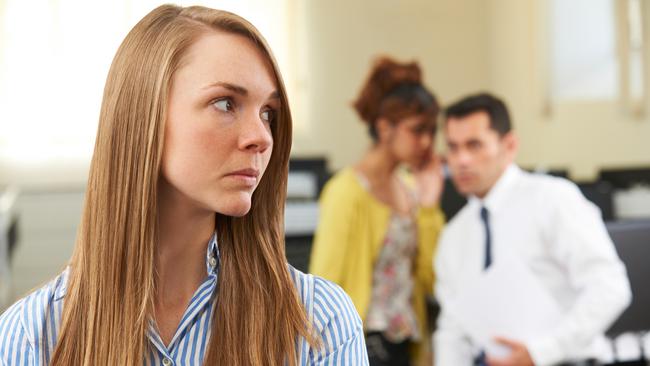 Gossiping in the office can be a divide and conquer strategy from bullies.