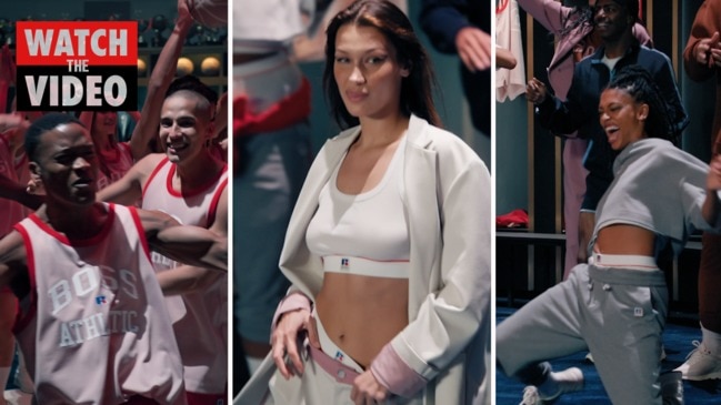 Bella Hadid launches new Hugo Boss collaboration with Russell Athletic