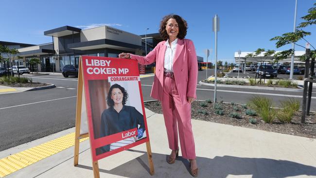 Libby Coker outside her Corangamite electorate office. Picture: Peter Ristevski