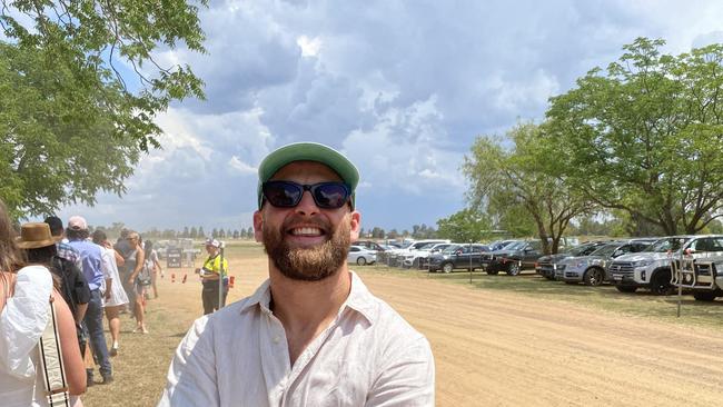 Punters dressed in their finest black and white for Derby Day celebrations in Dubbo. Photo: Tijana Birdjan