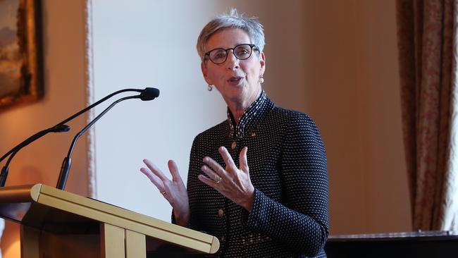 Victorian governor Linda Dessau will stay in her role til 2023. Picture: David Crosling