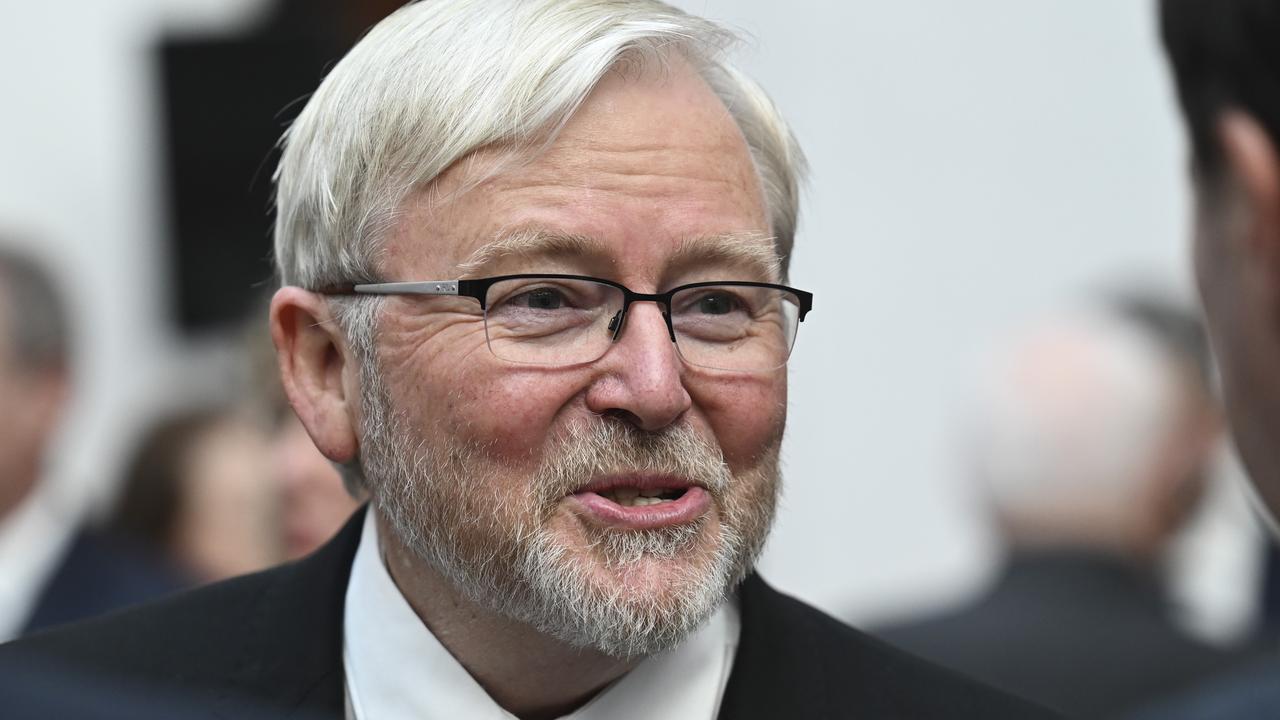 Questions are looming over the future of Australian Ambassador to the US Kevin Rudd. Picture: NewsWire / Martin Ollman