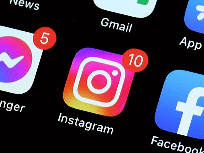 SYDNEY, AUSTRALIA - NewsWire Photos JANUARY 20, 2023: Editorial generic stock image of an iPhone with the popular apps: Instagram, Messenger and Facebook prominent on its home screen. Picture: NCA NewsWire / Nicholas Eagar