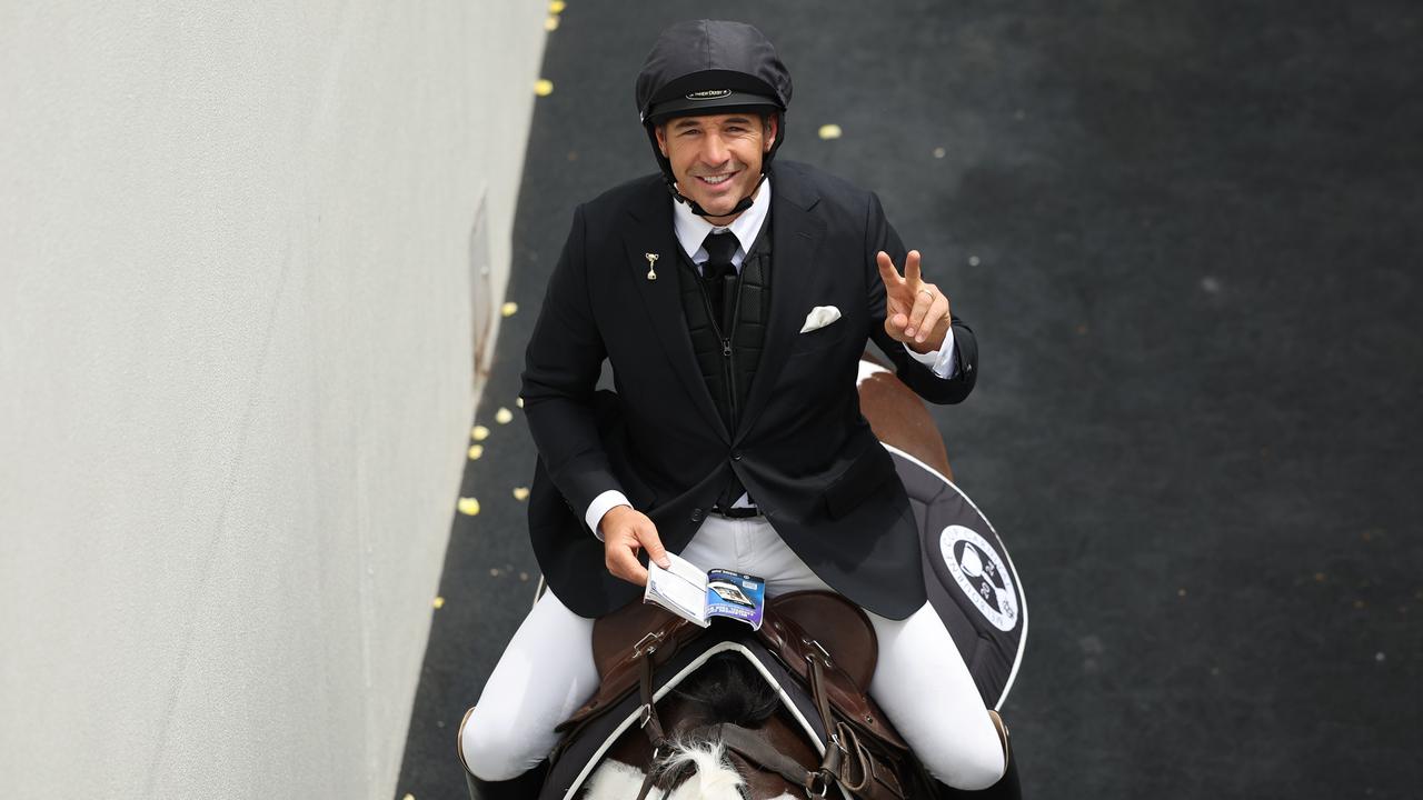 Slater nailed it as Nine’s horseback reporter. (Photo by Daniel Pockett/Getty Images)