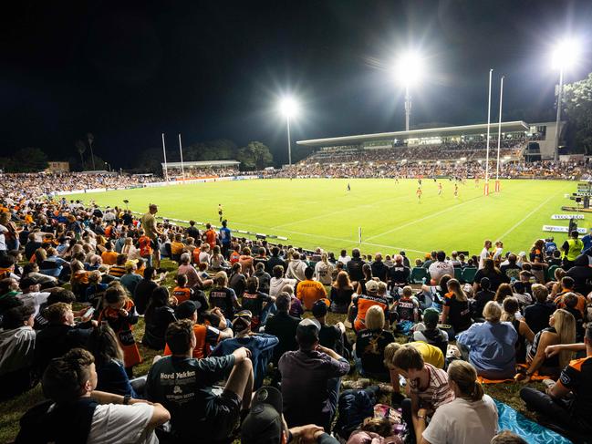 Tigers fans will take a stand at Leichhardt Oval on Saturday. Picture: Tom Parrish