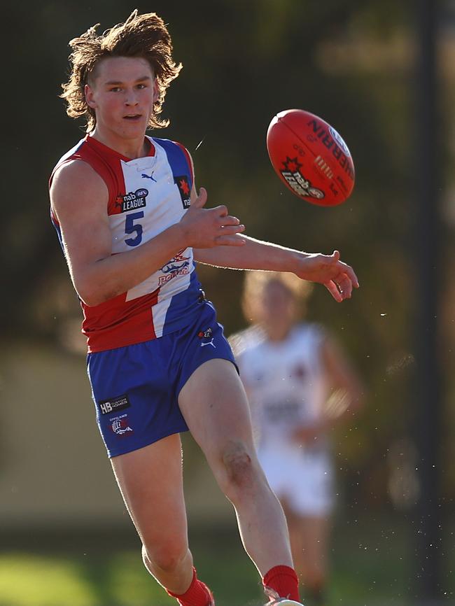 Gippsland’s AFL Draft bolter Bailey Humphrey. Picture: Graham Denholm/AFL Photos