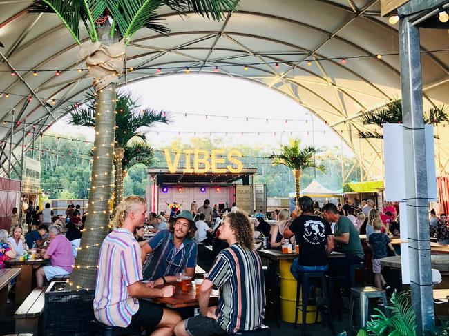 Food court at NightQuarter, Sunshine Coast.