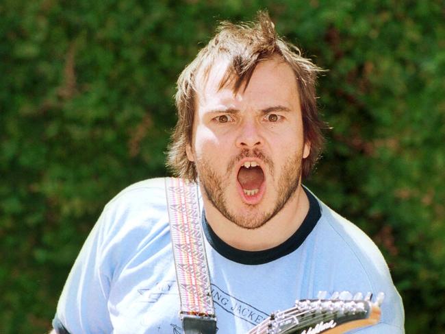 Jack Black promoting movie 'School of Rock’.