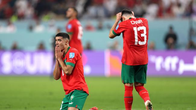 The couldn’t go all the way in Qatar but Morocco still made history, becoming the first African nation to qualify for the semi-finals. Picture: Getty Images.