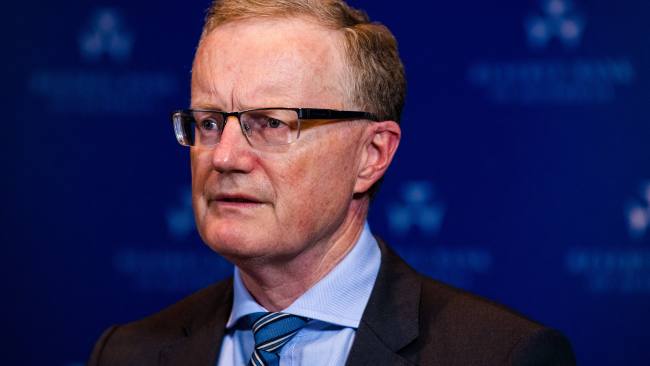 Reserve Bank Governor Philip Lowe admitted the government spending on support payments during the pandemic contributed to inflation. Picture: James Brickwood/AFR