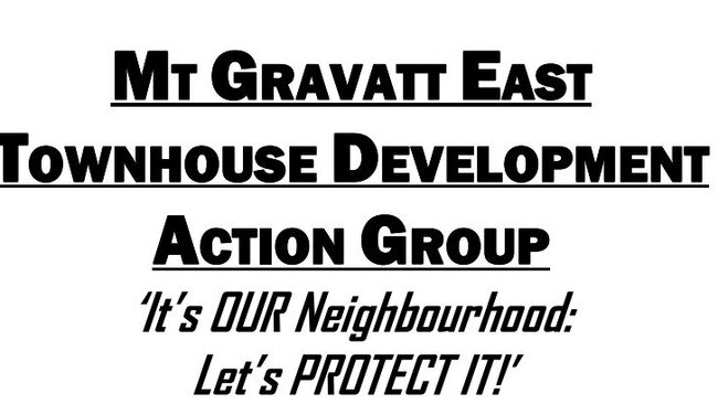 Mt Gravatt East townhouse development flyer.