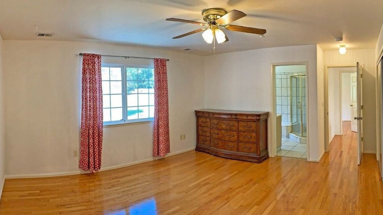 The home features all hardwood floors and includes two master bedrooms that Zuckerberg, Moskovitz and Parker shared back during Facebook’s founding. Picture: Realtor