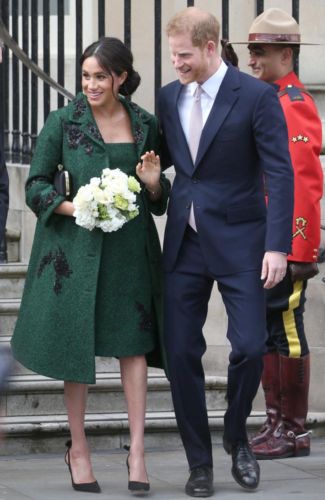 The Duke and Duchess of Sussex attend an event at Canada House in London.