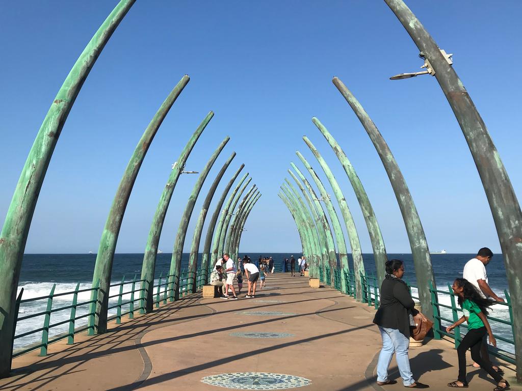 The Whalebone Pier at Umhlanga Main Beach.