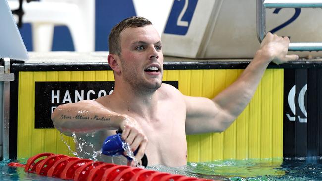 Olympic sprint swimmer Kyle Chalmers is not distracted by coronavirus fears