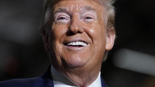 Or that if none of us had eyes, Mr Trump would no longer have an obvious spray tan. Picture: Evan Vucci/AP